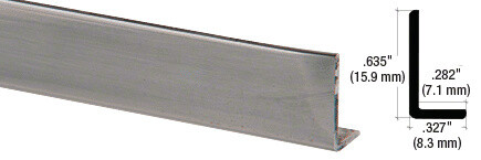 Aluminum 5/8" L-bar Extrusion 144" Stock Length