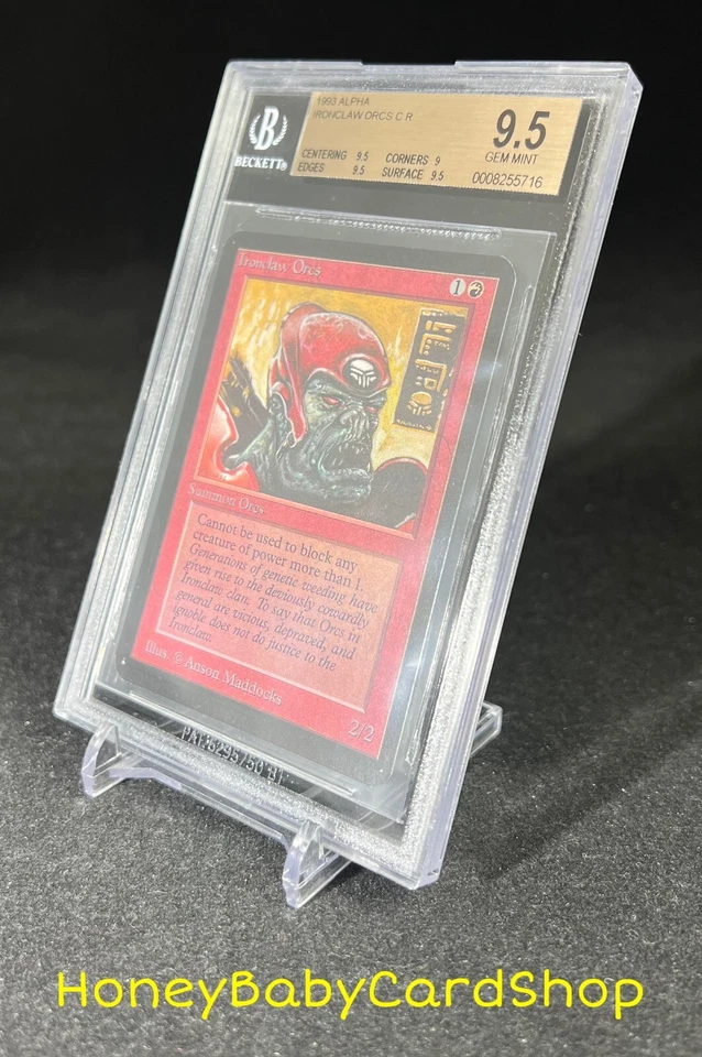 MTG Limited Edition Alpha 1993 Ironclaw Orcs BGS 9.5 GEM MINT Old School 93/94 - Image 3 of 4