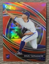 2020 Panini Select Red Prizm #153 Shun Yamaguchi Premier Level /199 Rookie