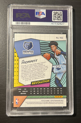2019 Panini Revolution JA MORANT Rc PSA 9 #102 (Memphis Grizzlies 
