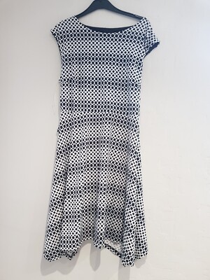 NEW IZABEL LONDON DEBENHAMS BLACK WHITE POLKA DOT