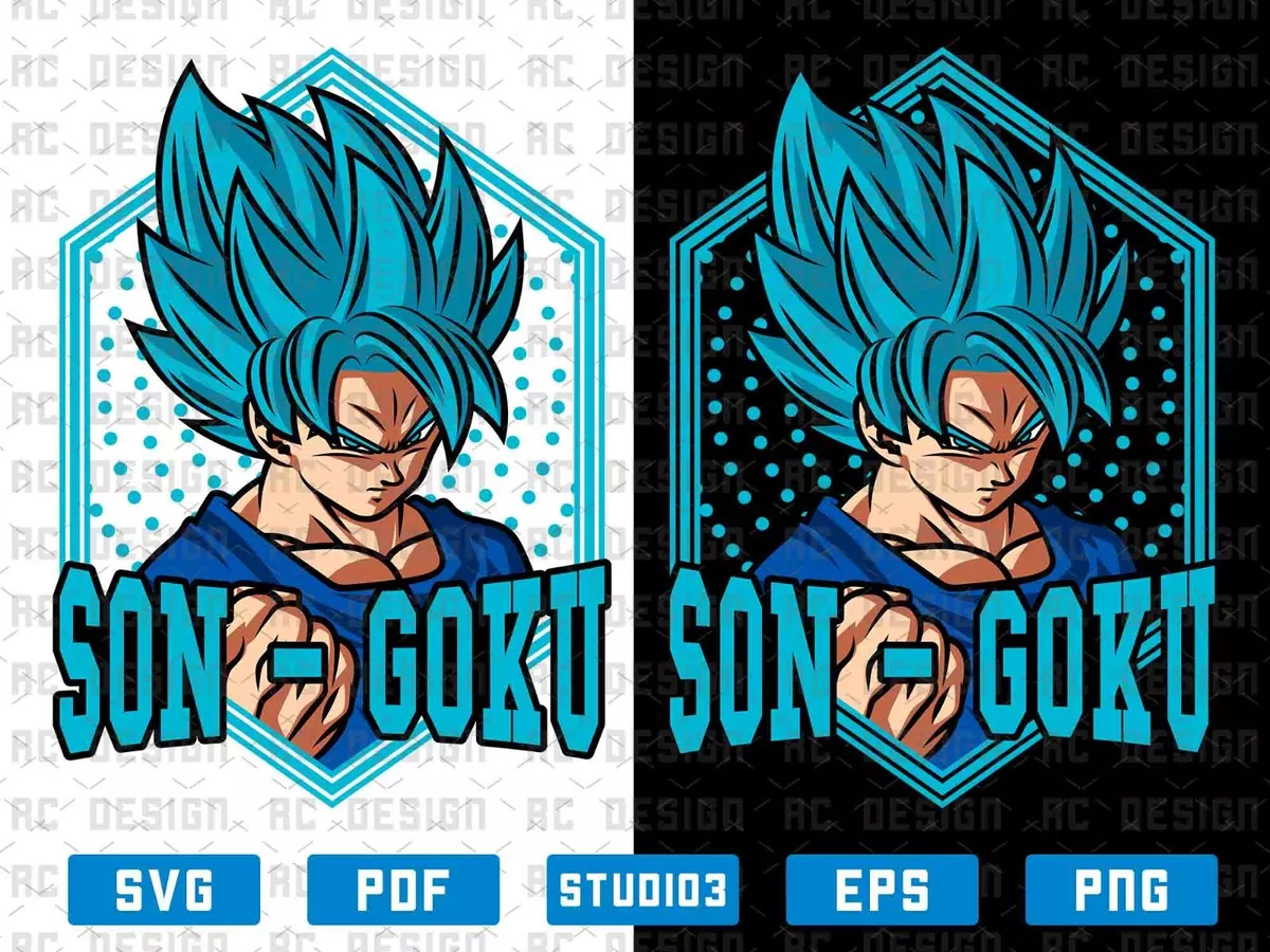 Goku Super Saiyan Svg, Goku Dragon Ball Svg, Dragon Ball Z Svg, file f