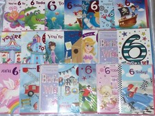 6TH BIRTHDAY CARD SIXTH SIX YEAR OLD BOY GIRL AGE BIGGEST CHOICE EBAY 30+ DESIGN
