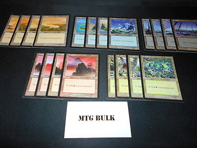 20 Basic Land - URZA'S SAGA - 1x of each art - Sets - Magic MTG