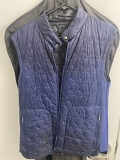 ERMENEGILDO ZEGNA Size L Blue Reversible Vest