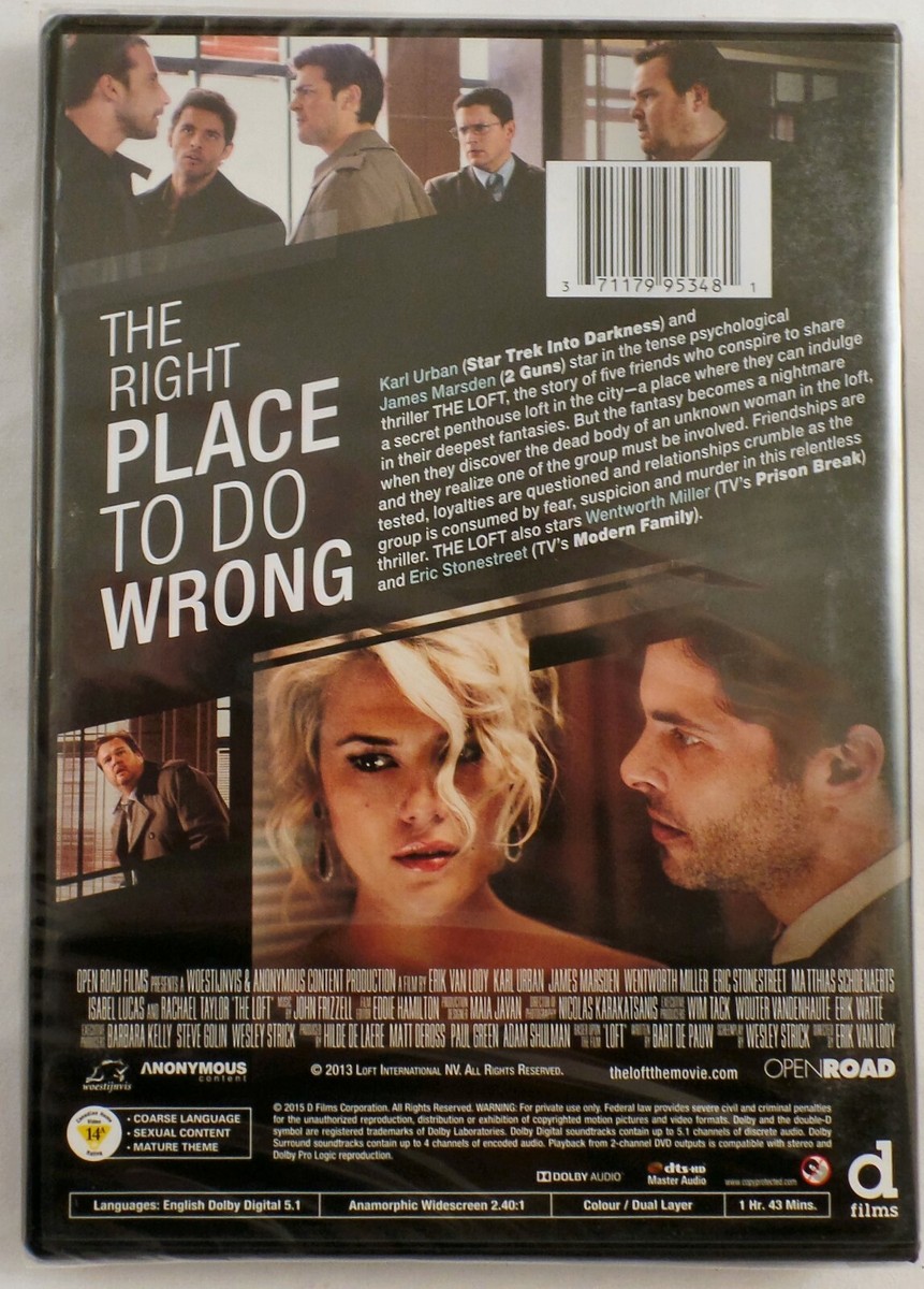 The Loft DVD NEW - Karl Urban, James Marsden, Wentworth Miller | eBay