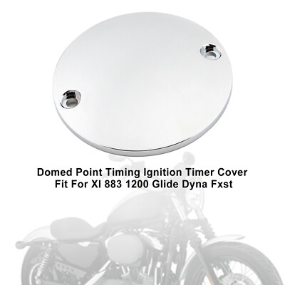 Gewölbte Zündzeitpunkt-Abdeckung Chrom Für Xl 883 1200 Glide Dyna Fxst Flhx