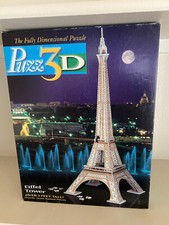 Milton Bradley Company/Wrebbit Inc.: Puzz3D, Eiffel Tower, 40" tall, 703 pieces