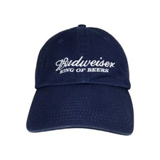 Budweiser Hat Navy Blue Mens adjustable Baseball Dad Cap Been Trill Strapback