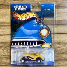 Hot Wheels Motor City Classics ‘33 Ford Yellow NIP