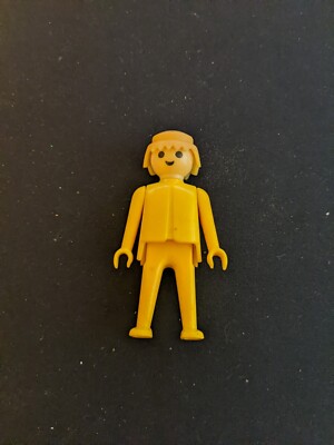 Playmobil Figure Vintage Klicky Man All Yellow Suit with Blonde