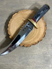 Chipaway Cutlery CW-301 BPW Hunting Knife Surgical Steel Blade Brass Bolster 12"