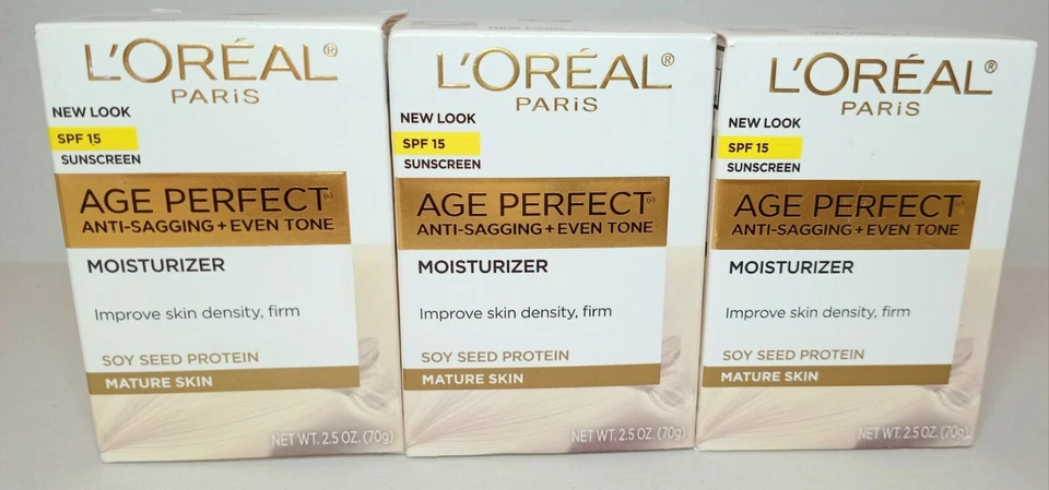 SEE PICS FOR EXP DATE 3x L'Oreal Age Perfect Anti-Sagging+Even Tone Moisturizer  - Image 3 of 4
