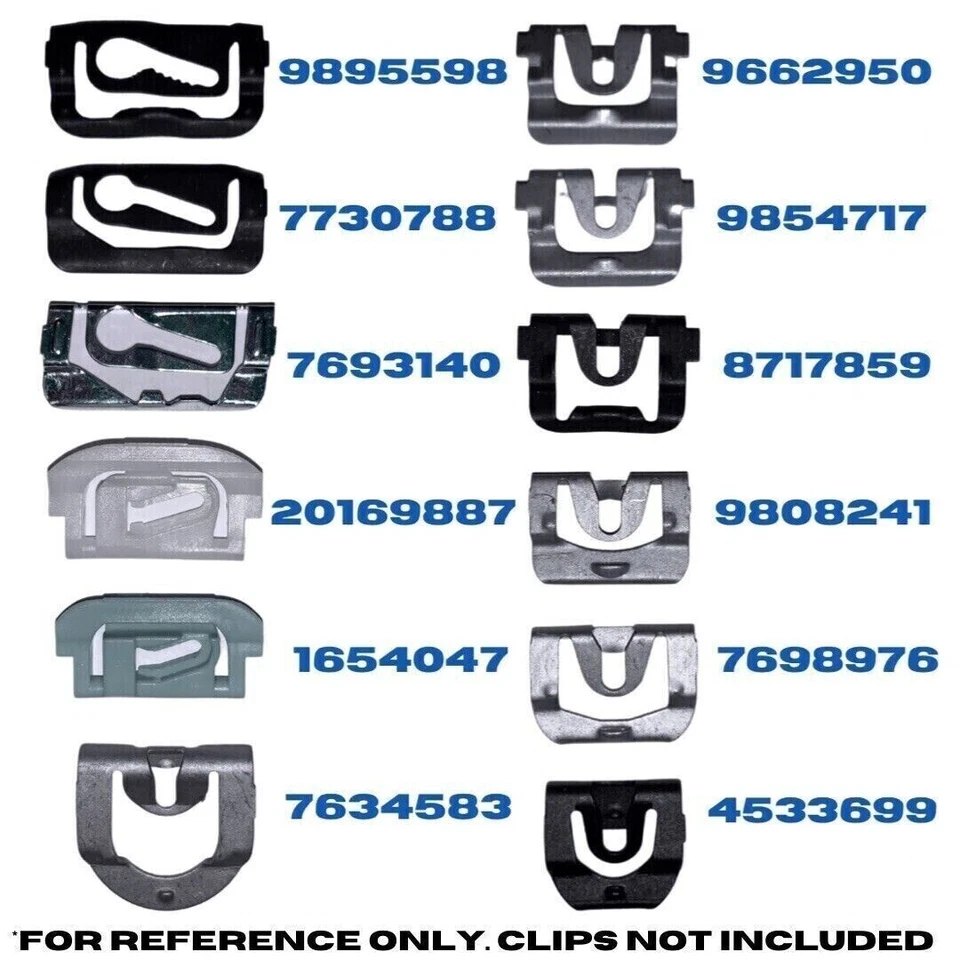 1967-1972 Cadillac Deville Rear Glass Windshield Molding Trim Reveal Clips GM  - Image 3 of 3