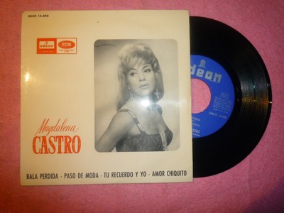 7'' MAGDALENA CASTRO - Bala Perdida - EP - 1966 - ODEON DSOE 16.686 (EX/EX-)