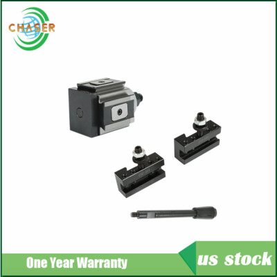 AXA 250-100 Set Piston Type Quick Change Tool Post Holder For Lathe 6- 12 lnch
