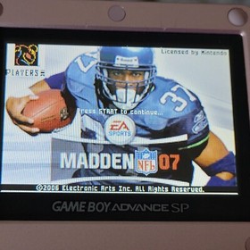Madden NFL 07 Game Boy Advance Nintendo GBA Football Authentic Seahawks