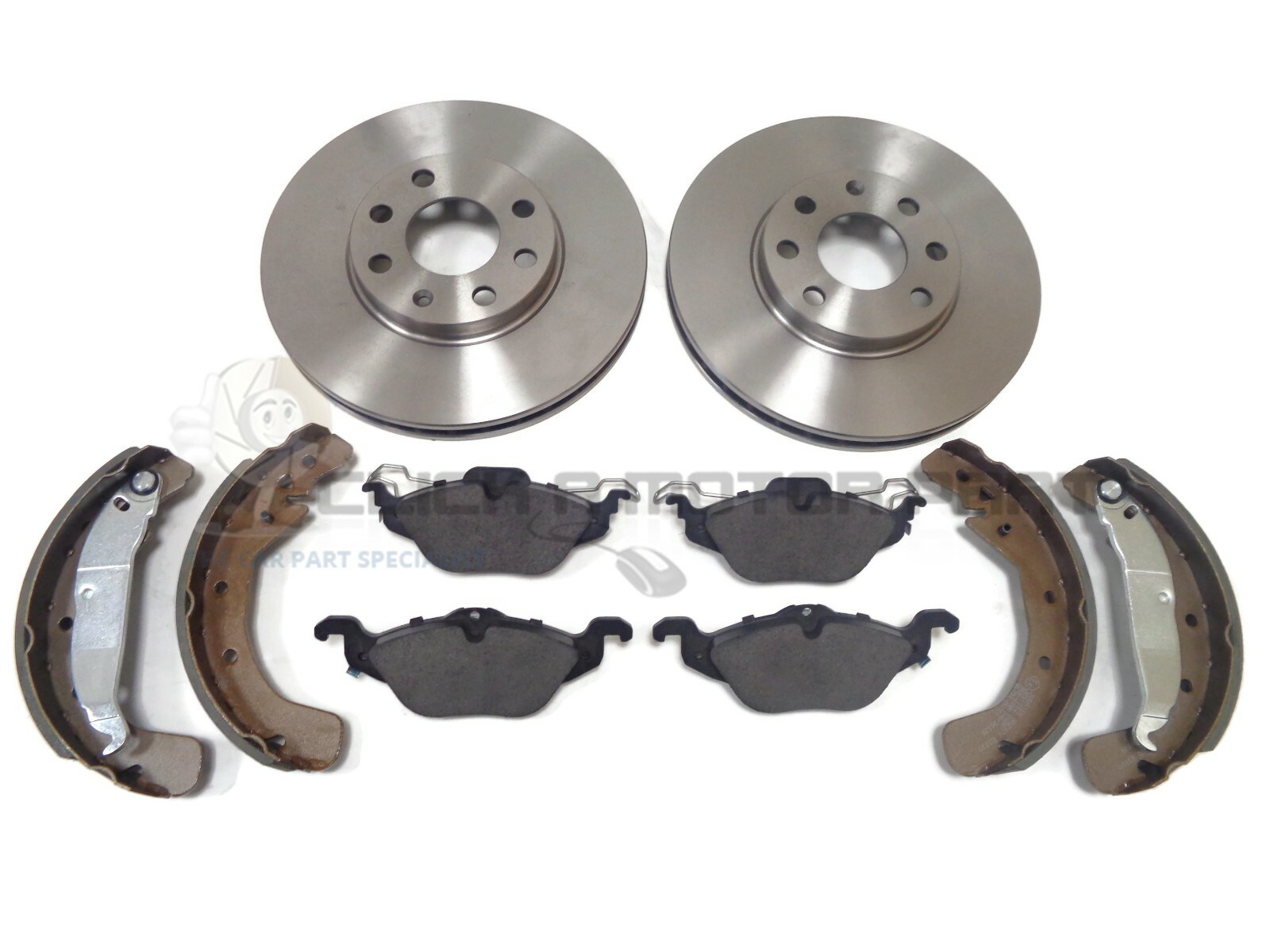 VAUXHALL ASTRA VAN MK4 9804 FRONT BRAKE DISCS & PADS AND REAR SHOES