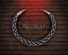 Hand-Forged Braided Steel Claw Torc Bracelet --- Celtic/Viking/Norse/Roman/Conan