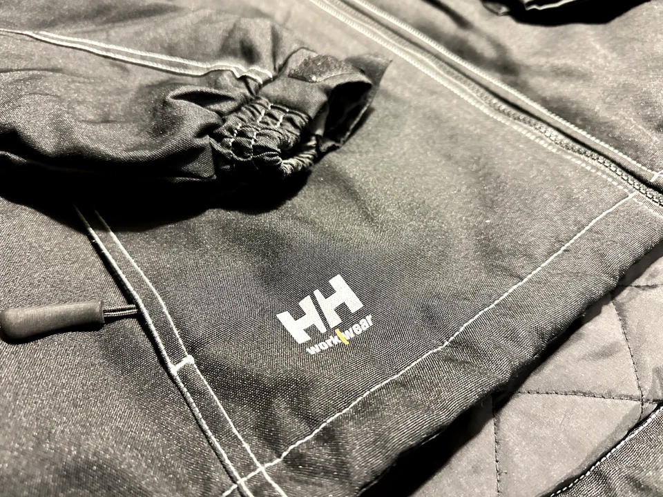 DATASAT (HELLY HANSEN) Mens Black CREW MIDLAYER Water Resistant Windproof Jacket - Image 4 of 4