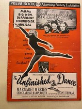 The Unfinished Dance Pressbook 1947 Margaret O'Brien, Cyd Charisse, rare!