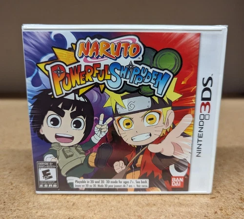 Naruto Powerful Shippuden (Nintendo 3DS, 2013) Nartuo *Misspelled* Misprint NEW
