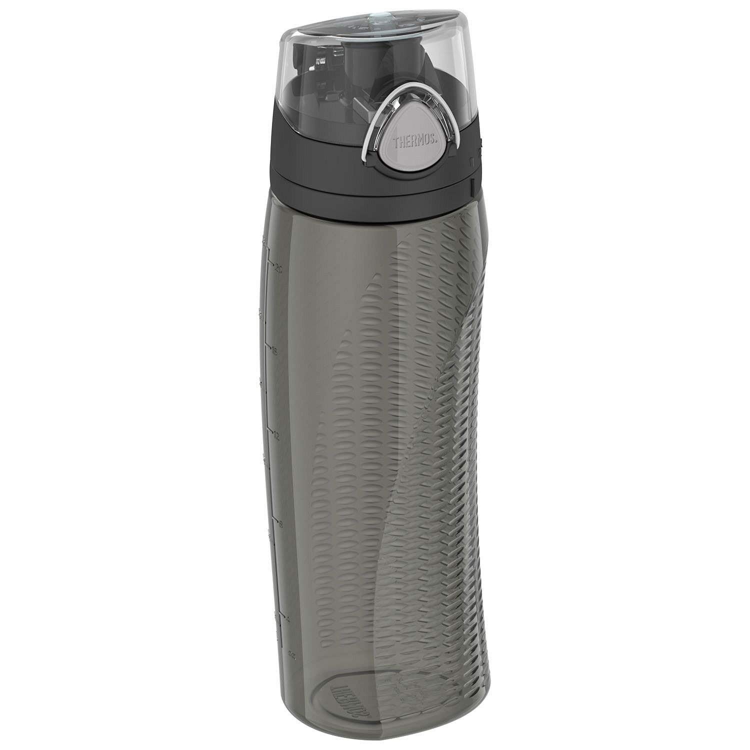 Intak 24 Ounce Hydration Bottle With Meter Smoke White