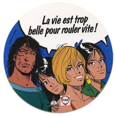 Fina Thorgal Sticker (Life is too good to ride fast!)