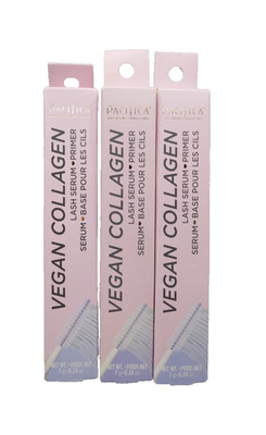 3X! NEW!  Pacifica Vegan Collagen Lash Serum Primer 0.24oz