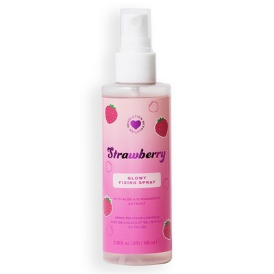 Fixierspray I Heart Revolution Erdbeer Glow, vegan, 100ml, Make-up,