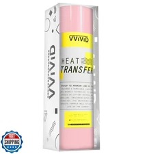 VVIViD V2 Powerplay Premium Line HTV Heat Transfer Vinyl Film (Light Pink, 1f