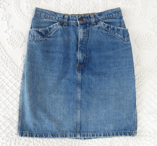 Vintage 90s GAP Jeans Heavy Denim Skirt USA Made 12 Pencil Straight Academia