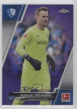 2021 Topps Chrome Bundesliga Purple Refractor /299 Manuel Riemann #26 Rookie RC