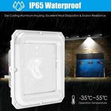 60W/48W/36W TUNABLE LED Canopy Light IP65 Waterproof Carport Gas Station Lights