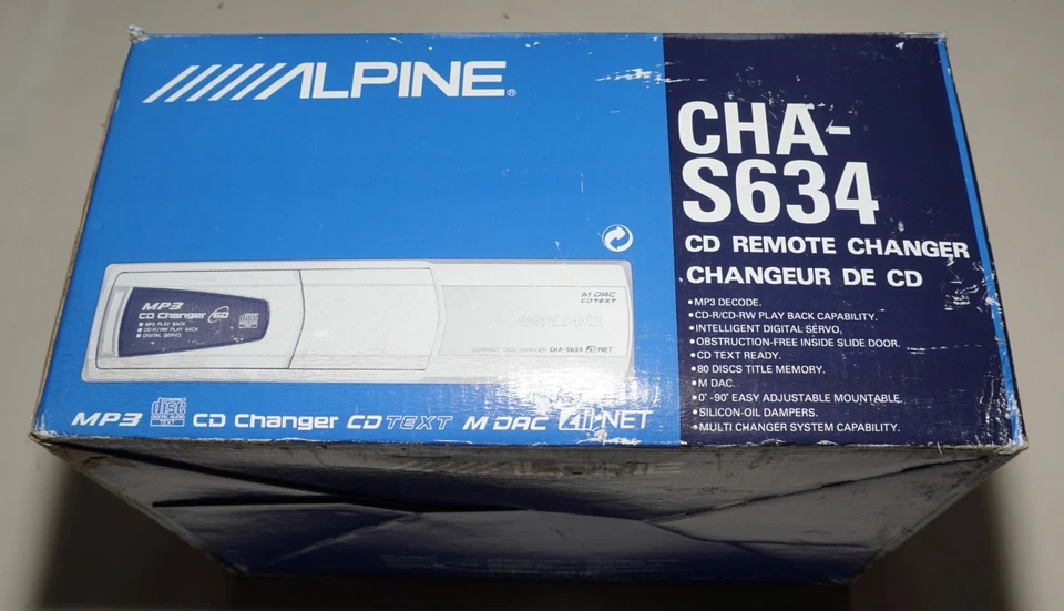 ALPINE CHA-S634 CHARGER 6 cd lettore caricatore per radio autoradio auto vintage - Immagine 4 di 4