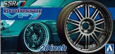 Aoshima # 27 - SSR Wheels - 05277 - Professor VF1 - 20 Zoll Felgen & Reifen 1:24