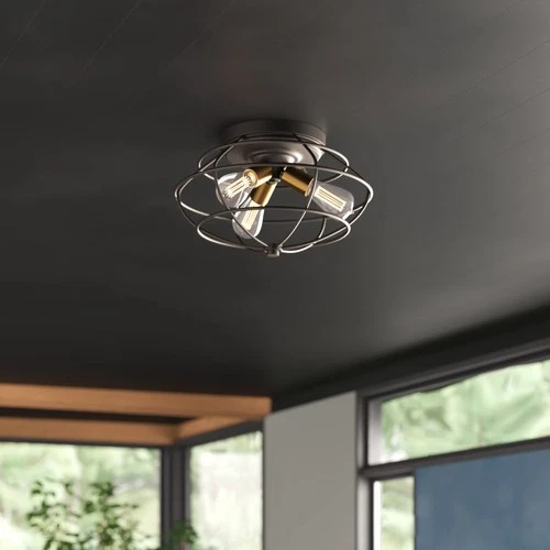 3-Lights Jax Flush Mount Ceiling Light, 15 Inch Lighting Fixture for Kitchen,... - Picture 2 of 6