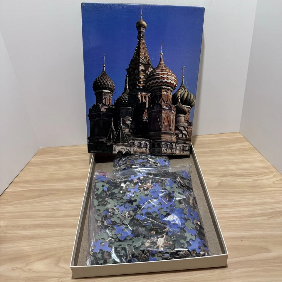 VTG Springbok ST BASIL'S CATHEDRAL Puzzle 500 Pc 18” x 23 1/2” PZL4111 Hallmark - Image 3 of 4