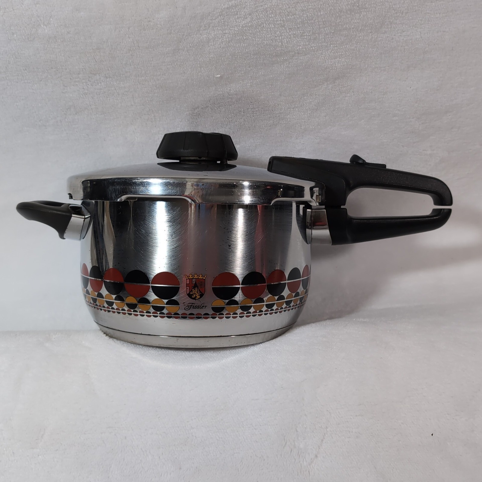 Vtg Germany Stainless Steel Mcm Geometric 4.25l
