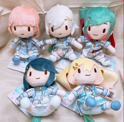 Project Sekai Miku Leo/need Fuwapuchi Mini Plush Toy Doll 12cm Set
