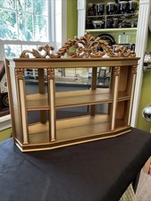 Vintage 1971 SYROCO #3614 Hollywood Regency Mirror Backed Knick Knack Shelf