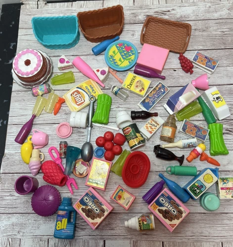 Lot Of Vintage Barbie Doll Food Accessories Accessory Random