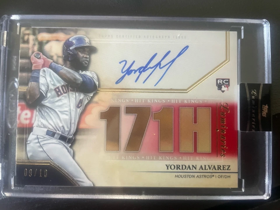 2020 Topps Luminaries Hit Kings Autographs Yordan Alvarez #HK-YA/10 Auto RC Mint - Image 2 of 3