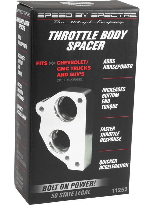 Spectre Throttle Body Injection Spacer fits Chevrolet Blazer S10 4.3 (11252) - Image 2 of 4