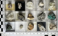 15 Micromounts | Mineralien | Box 47 | Sammlungsauflösung | siehe Bilder
