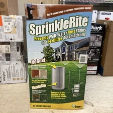 SprinkleRite 36 Gal Model ESX01028 New Open Box Prevents Rust Stain & Fertilizes