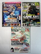 Lot of 3 Imagine FX Magazine Back Issues 2012-2015 Digital Art - 2 WITH DISCS