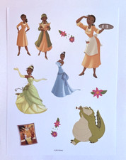 Disney Princess - The Princess and the Frog Scrapbook Stickers Sheet Tiana Cute