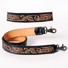 AD American Darling ADSTF126WHBU Hand Tooled Genuine Leather Crossbody Handle