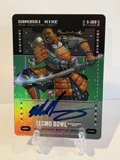 Bo Jackson Battle Arena Tecmo #MSA7 Samurai Mike Steel Auto Mike Singletary